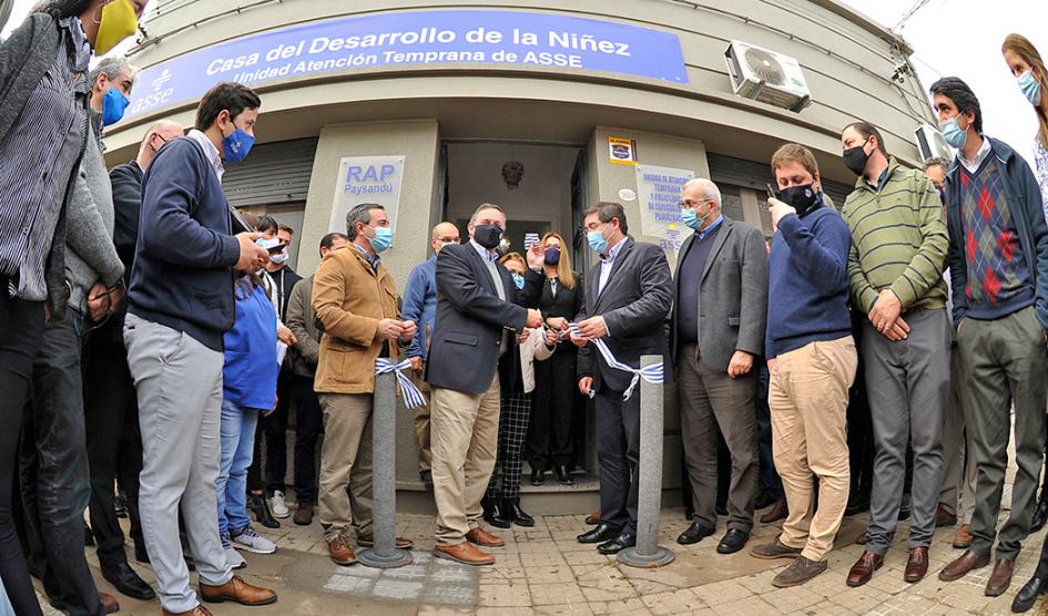 Secretario de la presidencia Álvaro Delgado en inauguración de Casa de Desarrollo de la Niñez