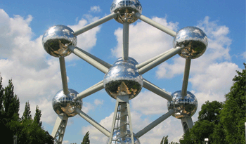 Espacio público belga "Atomium", en Bruselas.