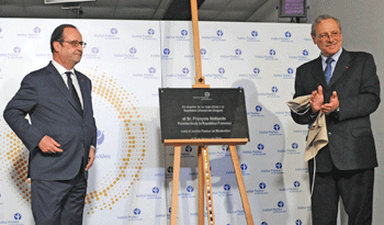 Presidente Francois Hollande y Ricardo Ehrlich Presidente Francois Hollande y Ricardo Ehrlich