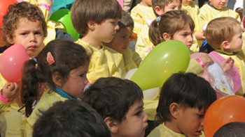 Niños en jardín de infantes