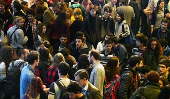 Jóvenes que participan en 24 horas de Innovación, en la Torre de las Telecomunicaciones Jóvenes que participan en 24 horas de Innovación, en la Torre de las Telecomunicaciones