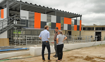 Obras del nuevo tambo de UTEC Obras del nuevo tambo de UTEC