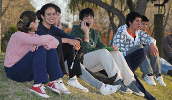Adolescentes en parque