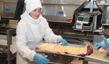 Trabajadora de industria frigorífica