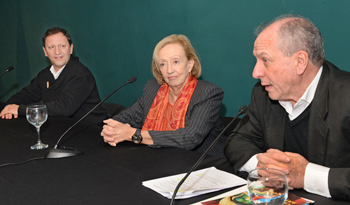 Sergio Mautone, María Julia Muñoz y Ernesto Murro