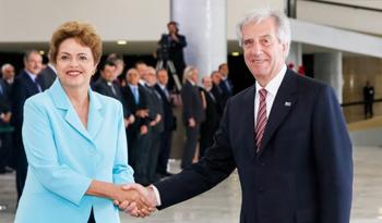 Dilma Rousseff con Tabaré Vázquez
