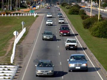 Autos en la carretera