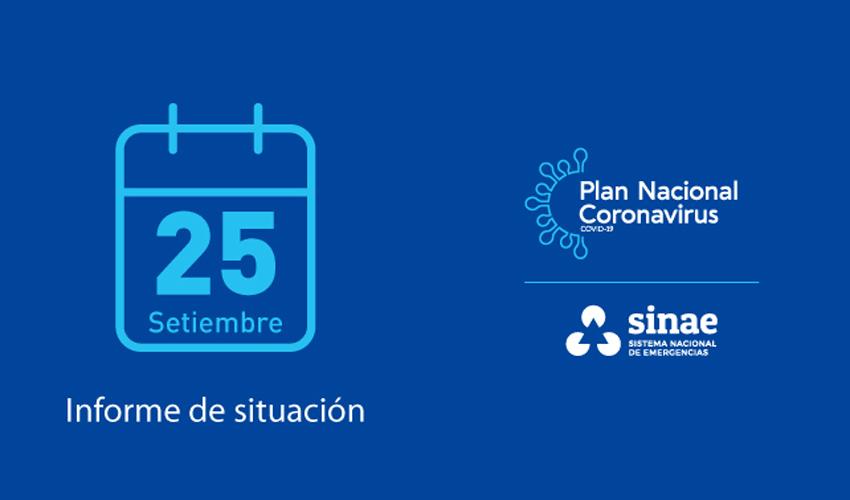 Portada del reporte diario del Sinae