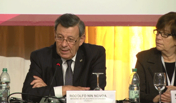 Canciller Rodolfo Nin Novoa en la XIII Conferencia Regional sobre la Mujer Canciller Rodolfo Nin Novoa en la XIII Conferencia Regional sobre la Mujer