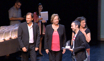 Ministra María Julia Muñoz en Premios a las Letras 2016 Ministra María Julia Muñoz en Premios a las Letras 2016