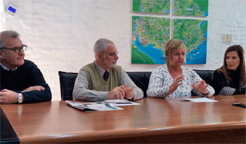 Autoridades de Turismo en conferencia de prensa