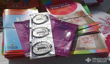 Entrega de preservativos en sistema de salud