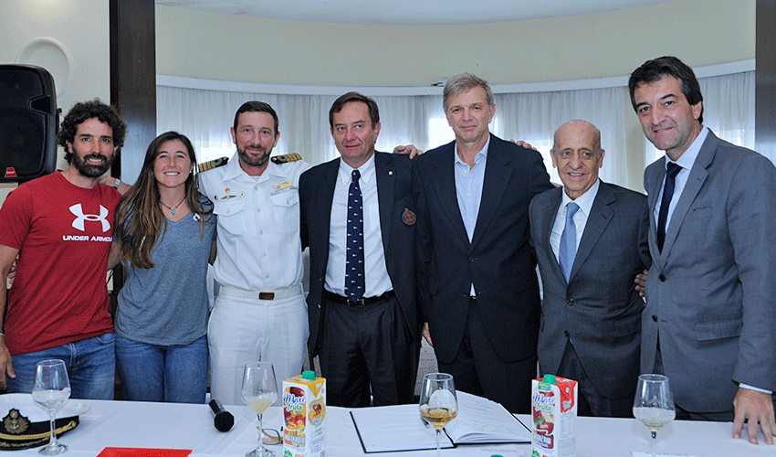 Autoridades con Dominique Knüppel y Pablo Defazio Autoridades con Dominique Knüppel y Pablo Defazio