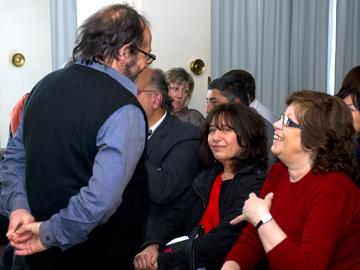 Ministro Olesker con Marina Arismendi y Mariella Mazzoti Ministro Olesker con Marina Arismendi y Mariella Mazzoti