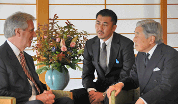 Presidente Vázquez durante encuentro con el emperador de Japón, Akihito Presidente Vázquez durante encuentro con el emperador de Japón, Akihito