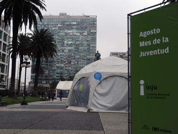 Evento de la juventud en Plaza Independencia