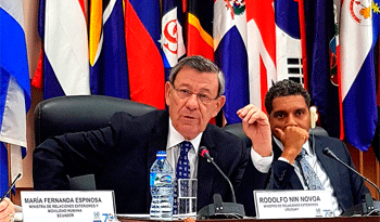 Rodolfo Nin Novoa en 37.ª cumbre de la Cepal Rodolfo Nin Novoa en 37.ª cumbre de la Cepal