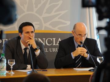 Breccia y Cánepa en conferencia Breccia y Cánepa en conferencia