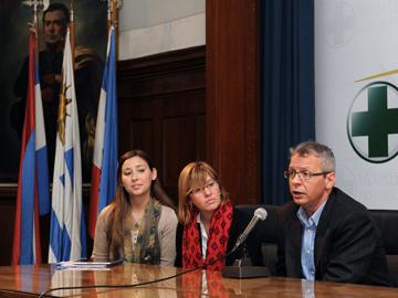 Autoridades en presentación de coordinación institucional respecto a salud Autoridades en presentación de coordinación institucional respecto a salud