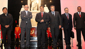 Ministro Almagro junto a demás cancilleres del MERCOSUR