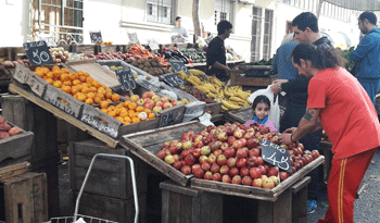 Feria de frutas y verduras