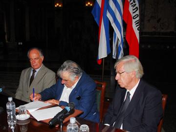 Presidente José Mujica, y vicepresidente, Danilo Astori Presidente José Mujica, y vicepresidente, Danilo Astori