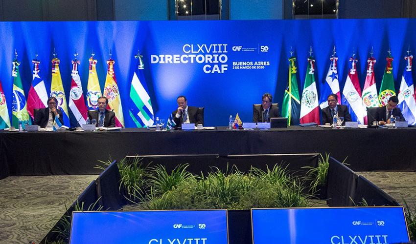 Reunión de la CAF Banco de Desarrollo de América Latina, en Buenos Aires