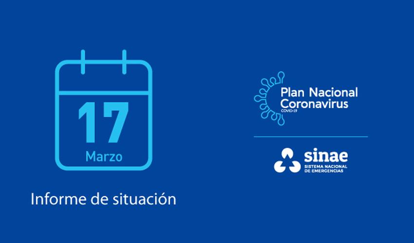Portada del reporte diario del Sinae