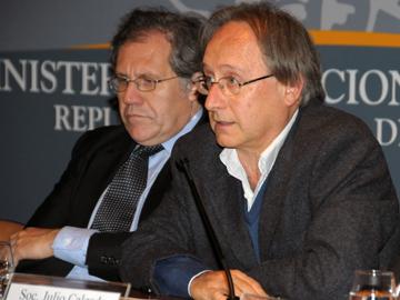 Canciller Luis Almagro y secretario de la Junta Nacional de Drogas, Julio Calzada Canciller Luis Almagro y secretario de la Junta Nacional de Drogas, Julio Calzada