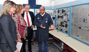 Recorrida de ministra de Cultura, María Julia Muñoz, y responsable de ANEP, Wilson Netto por ITS Recorrida de ministra de Cultura, María Julia Muñoz, y responsable de ANEP, Wilson Netto por ITS