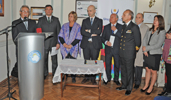 Autoridades en 31 ° aniversario de la admisión de Uruguay como Miembro Consultivo del Tratado Antártico Autoridades en 31 ° aniversario de la admisión de Uruguay como Miembro Consultivo del Tratado Antártico