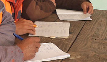 Estudiantes de educación para adultos