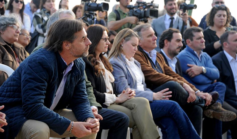 Lacalle Pou en inauguración centro Ni Silencio Ni Tabú en Rocha