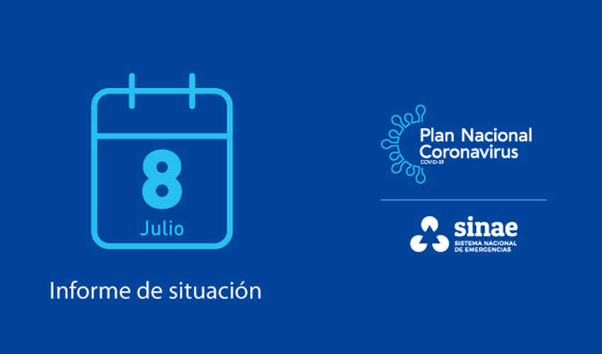 Portada del informe diario del Sinae Portada del informe diario del Sinae