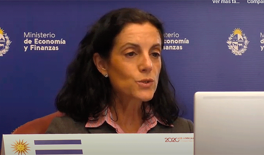 Ministra Azucena Arbeleche en Reunión Anual del Banco Asiático de Inversión en Infraestructura Ministra Azucena Arbeleche en Reunión Anual del Banco Asiático de Inversión en Infraestructura