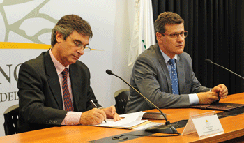 Director Álvaro García y fiscal de Corte, Jorge Díaz Director Álvaro García y fiscal de Corte, Jorge Díaz
