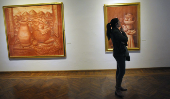 Visitantes de museo en Montevideo Visitantes de museo en Montevideo
