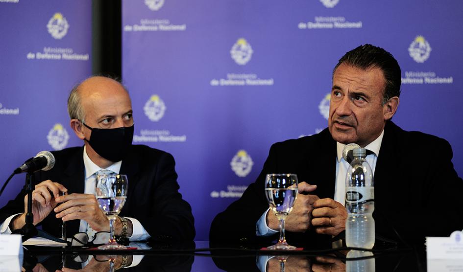 Ministros Javier García y Daniel Salinas Ministros Javier García y Daniel Salinas