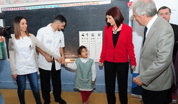 Vázquez en escuela Yugoslavia Vázquez en escuela Yugoslavia