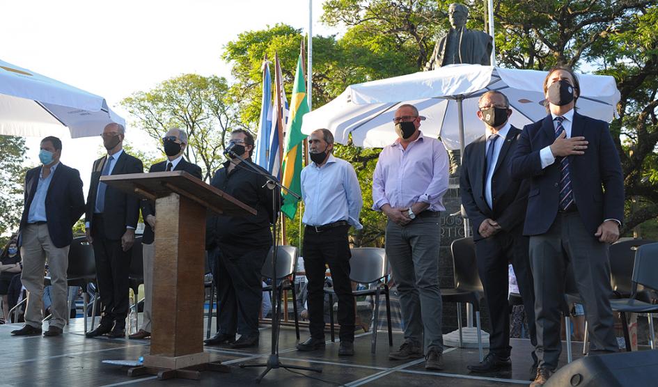 Presidente Lacalle Pou en asunción del alcalde de Bella Unión, William Cresseri Presidente Lacalle Pou en asunción del alcalde de Bella Unión, William Cresseri
