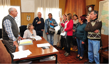 Rossi con cooperativistas Rossi con cooperativistas