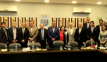 Autoridades del deporte de Uruguay, Argentina y Paraguay, en Buenos Aires