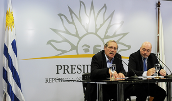 Ministro de Cultura, Ricardo Ehrlich, y secretario de Presidencia, Homero Guerrero Ministro de Cultura, Ricardo Ehrlich, y secretario de Presidencia, Homero Guerrero