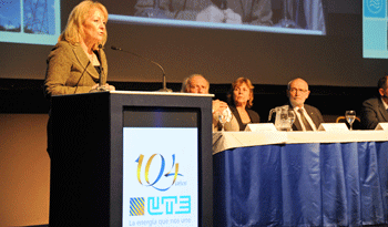 Ministra Carolina Cosse 104° aniversario de creación de UTE