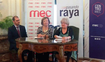 Roballo, Muñoz y Roldán en presentación de datos de Centros MEC Roballo, Muñoz y Roldán en presentación de datos de Centros MEC