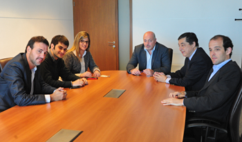 El secretario de la Presidencia, Homero Guerrero, acordó detalles de la transmisión con las dos comisiones