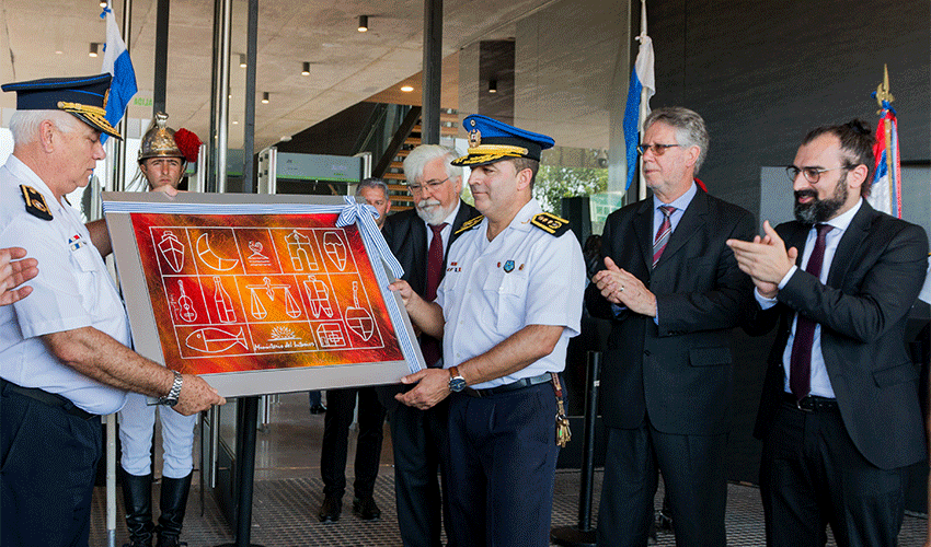 Autoridades en inauguración de nueva sede de la Jefatura de Policía de Montevideo Autoridades en inauguración de nueva sede de la Jefatura de Policía de Montevideo