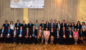 Participantes de conferencia organizada por el programa de cooperación de la Comisión Europea EUROsociAL en Costa Rica