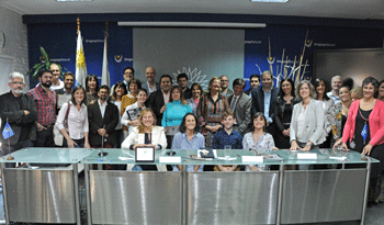 Autoridades en acto de Uruguay Natural Autoridades en acto de Uruguay Natural