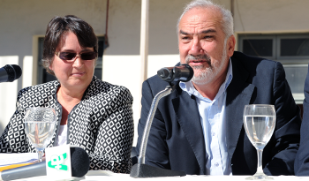 Autoridades de CETP-UTU en asunción de María Nilsa Pérez como directora general